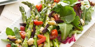 Mixed Greens and Roasted Asparagus Salad